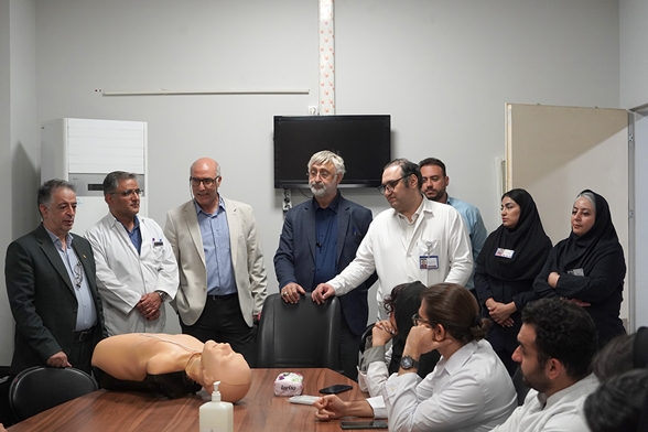 بازدید ارزیابان وزارت متبوع از امکانات آموزشی و رفاهی دانشجویان بین‌الملل در مجتمع بیمارستانی شهدای تجریش